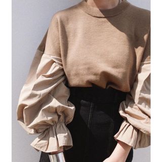 エンフォルド(ENFOLD)のclane  DOCKING PUFF SLEEVE KNIT TOPS(ニット/セーター)