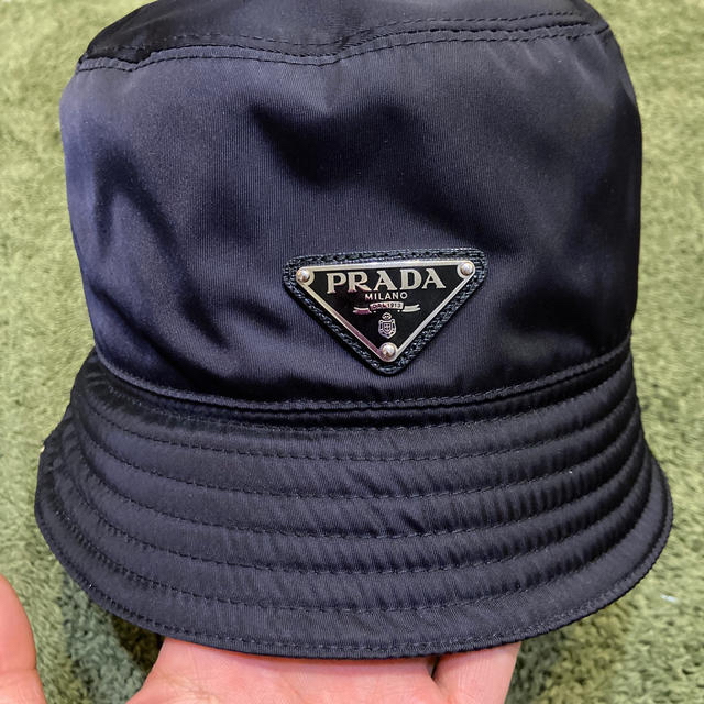 プラダ PRADA ナイロン バケット ハット ブラック 黒 サイズ S