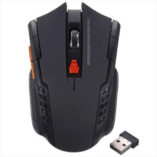 ワイヤレスマウス２ 1200DPI 2.4GHz ゲーミングマウス2（黒）(PC周辺機器)
