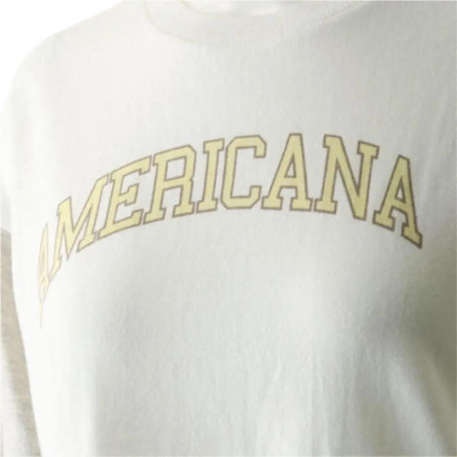 AMERICANA(アメリカーナ)のアメリカーナ  ベースボールTシャツ レディースのトップス(Tシャツ(長袖/七分))の商品写真