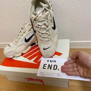 ナイキ(NIKE)のSTUSSY NIKE AIR ZOOM SPIRIDON CAGE2 26cm(スニーカー)