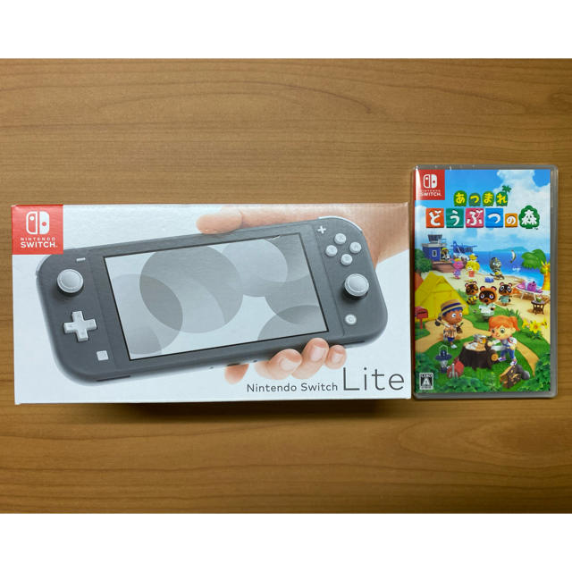 Nintendo switch lite グレー&どうぶつの森 ソフト品