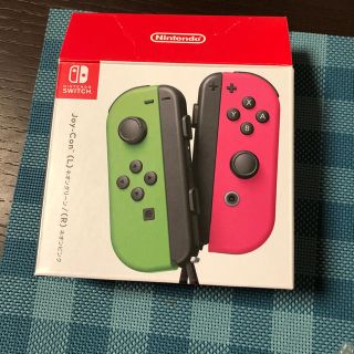 ニンテンドースイッチ(Nintendo Switch)のJoy-Con ネオングリーン　ネオンピンク(家庭用ゲーム機本体)