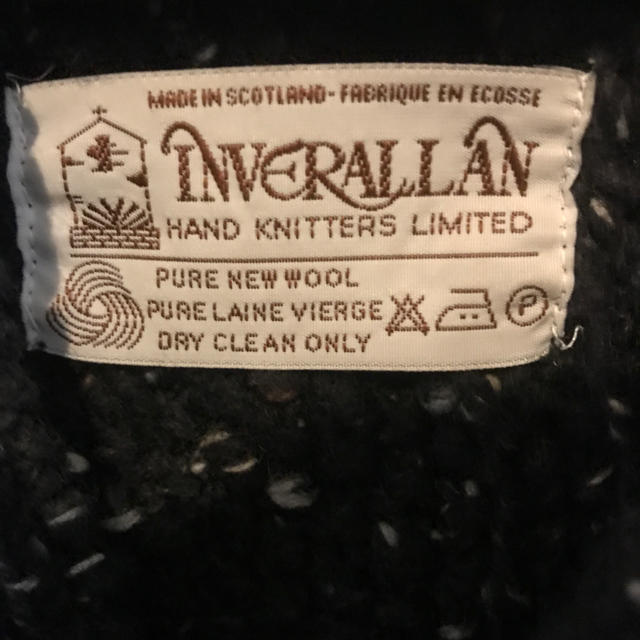 INVERALLAN(インバーアラン)の希少！INVERALLAN HAND KNIT/インバーアラン カーディガン36 メンズのトップス(ニット/セーター)の商品写真