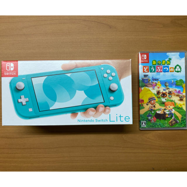 新品 任天堂 スイッチ ライト ターコイズ どうぶつの森ソフトセット