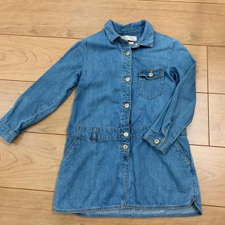 ザラキッズ(ZARA KIDS)のデニムワンピース　110(ワンピース)