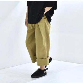 SOUMO    BIG TUCK CHINO (BEIGE)(ワークパンツ/カーゴパンツ)