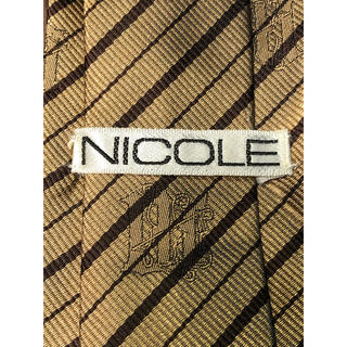 ニコル(NICOLE)の【NICOLE】美品　ネクタイ　スリムなストライプ(ネクタイ)