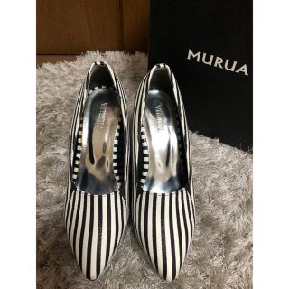 ムルーア(MURUA)のMURUA ボーダー 厚どこ パンプス(ハイヒール/パンプス)