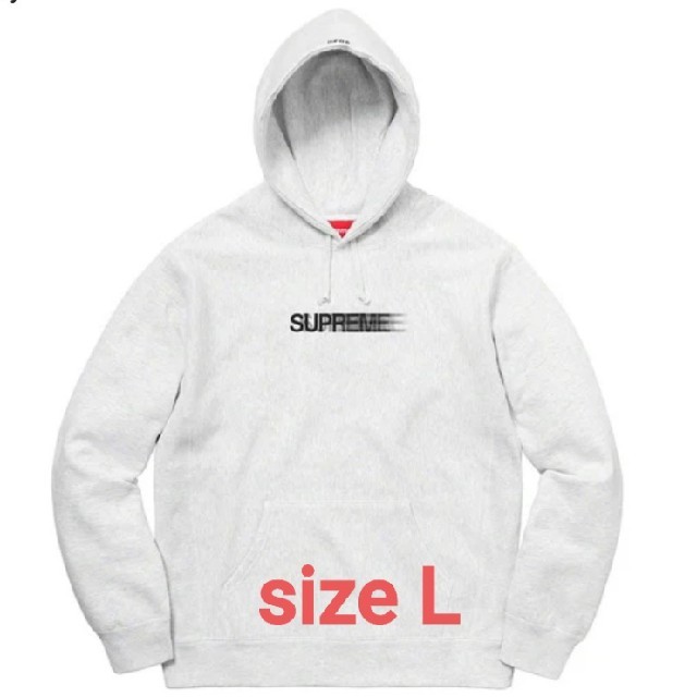 L グレー Supreme Motion Logo Hooded Sweatsh