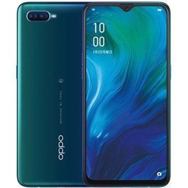 OPPO Reno A blue SIMフリー  64GB新品同様品 スマホ/家電/カメラのスマートフォン/携帯電話(スマートフォン本体)の商品写真