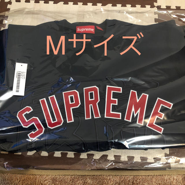 supreme  kanji  logo crewneck