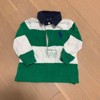 ポロラルフローレン(POLO RALPH LAUREN)の美品　ラルフローレン ポロシャツ ボーダー　ロンティ　6M(シャツ/カットソー)