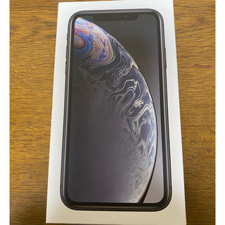 アイフォーン(iPhone)のiPhone XR 64GB SIMフリー　ブラック　本体　中古(携帯電話本体)