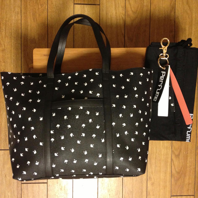 perfume バッグ　P-DOT TOTE BAG ブラック