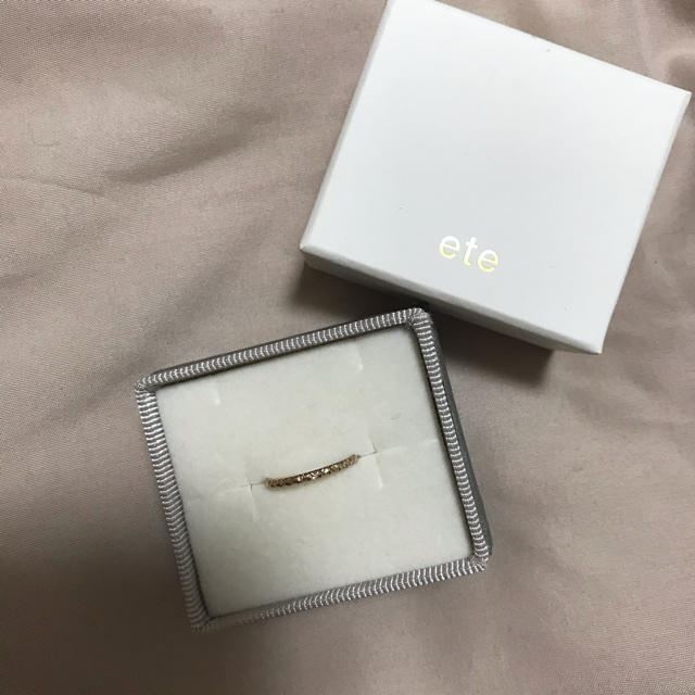 ete(エテ)のあや様　専用　ete k10YG クレールリング レディースのアクセサリー(リング(指輪))の商品写真