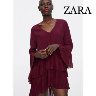 ザラ(ZARA)のZARA トップス　ワンピース　サイズXL(ひざ丈ワンピース)