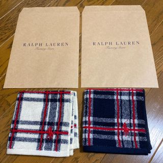 ラルフローレン(Ralph Lauren)の【新品　未使用】ラルフローレン タオルハンカチ 2枚(ハンカチ)