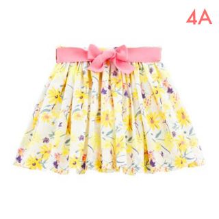 プチバトー(PETIT BATEAU)の新品未使用  プチバトー  プリント  スカート  4ans(スカート)