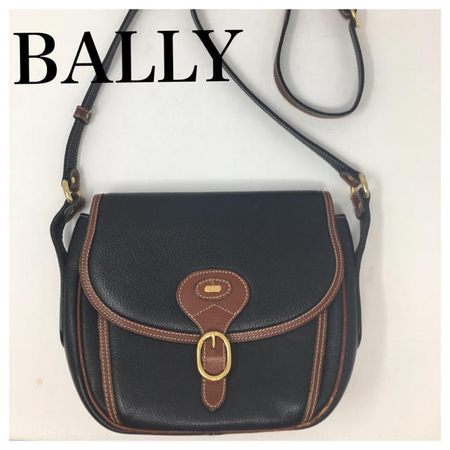 Bally - 高級 BALLY バリー オールレザーショルダーバッグ ブラック ブラウンの通販 by ジャパリフランス's shop｜バリー