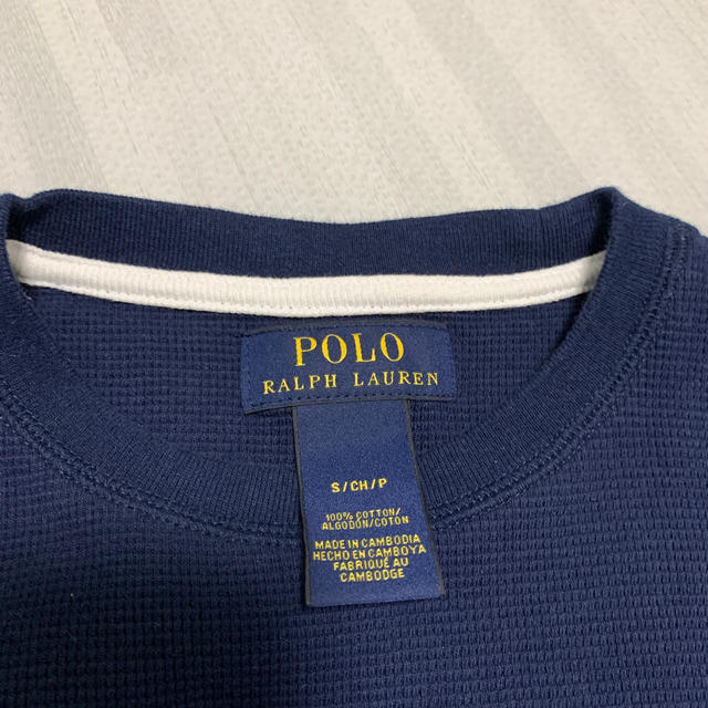 POLO RALPH LAUREN(ポロラルフローレン)の美品　ラルフローレン　サーマルロングTシャツ メンズのトップス(Tシャツ/カットソー(七分/長袖))の商品写真