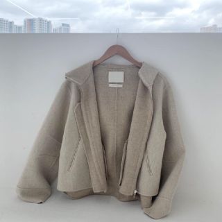 NUEbyas ウールフーディー　コート