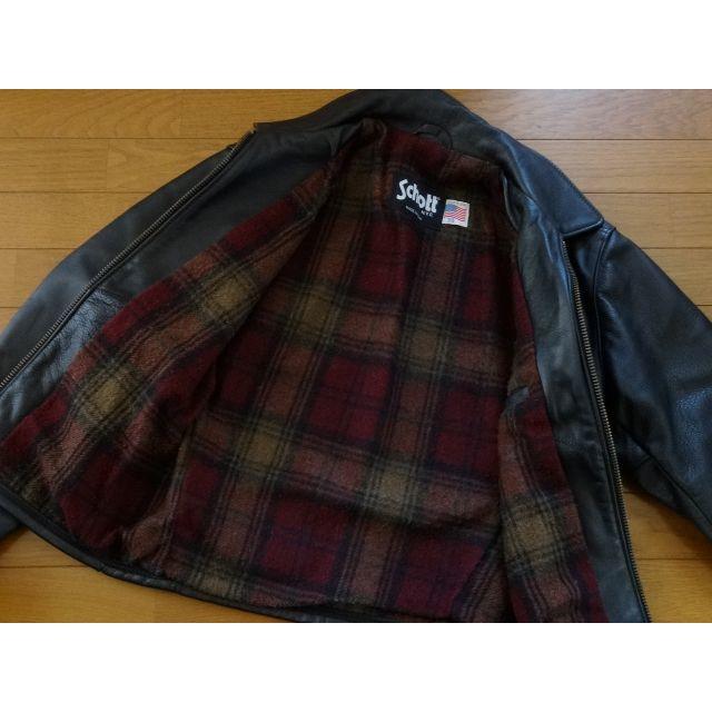 schott(ショット)の送料込 美品★ショット Lot 681 ライダース ジャケット 38(M) メンズのジャケット/アウター(ライダースジャケット)の商品写真