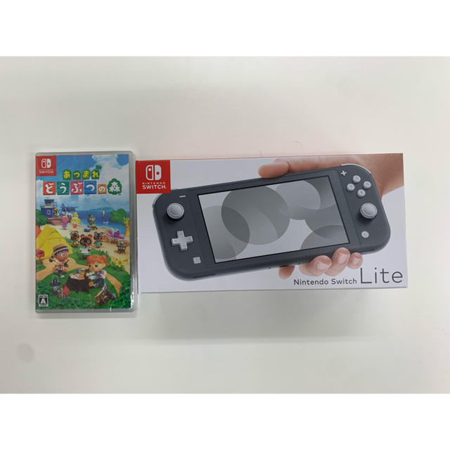 Nintendo Switch グレー+あつまれどうぶつの森 ソフト