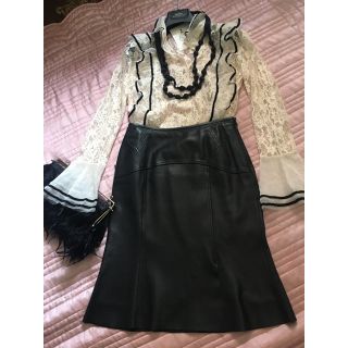 新品❣️イエローベージュ　レースブラウス　可愛い❤️(シャツ/ブラウス(長袖/七分))