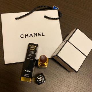 シャネル(CHANEL)のシャネル ルージュ ココ シャイン 128 ヌワール モデルヌ 3g(口紅)