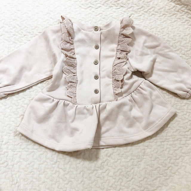 babyGAP(ベビーギャップ)の【新品未使用】テータテート フリルプルオーバー　80サイズ キッズ/ベビー/マタニティのベビー服(~85cm)(トレーナー)の商品写真