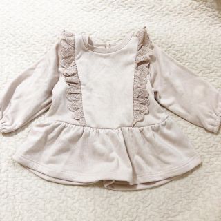 ベビーギャップ(babyGAP)の【新品未使用】テータテート フリルプルオーバー　80サイズ(トレーナー)