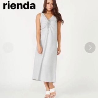 リエンダ(rienda)のrienda ボーダーワンピース ボーダータンクワンピース(ロングワンピース/マキシワンピース)