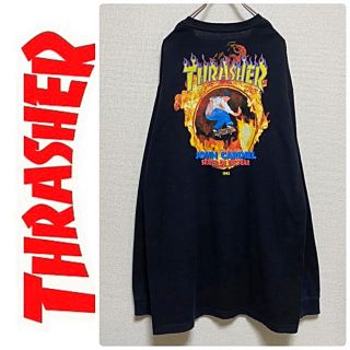 スラッシャー(THRASHER)の限定　一点物　VANS x THRASHER ジョン　カーディエル ロンT(Tシャツ/カットソー(七分/長袖))