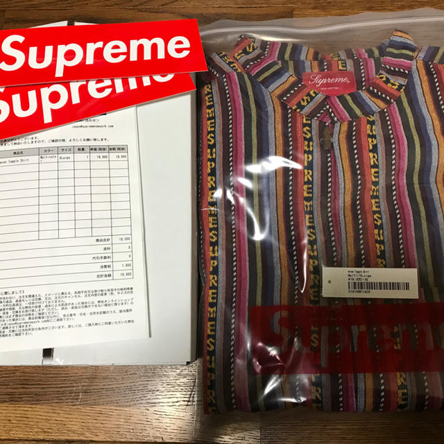 supreme woven toggle shirt シュプリーム XL シャツ 1