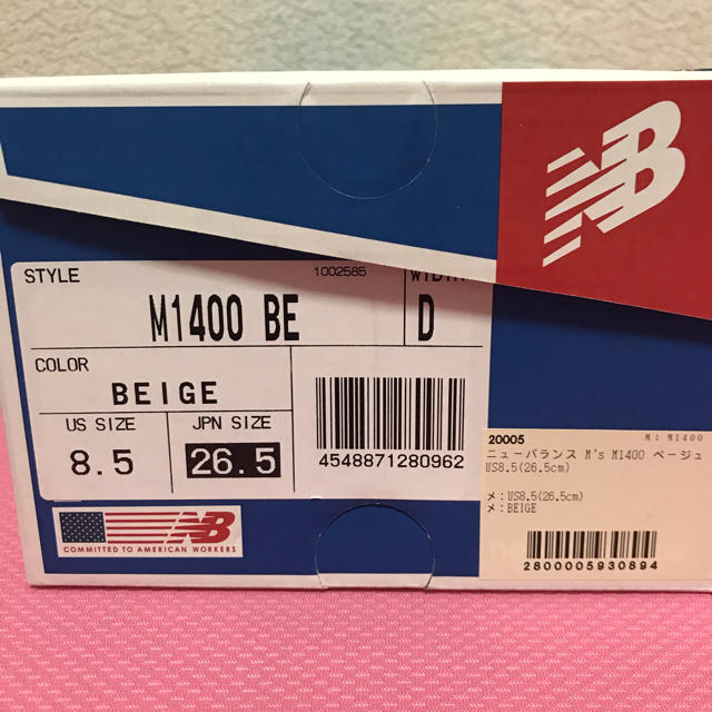 New Balance(ニューバランス)のニューバランス M1400 26.5cm メンズの靴/シューズ(スニーカー)の商品写真