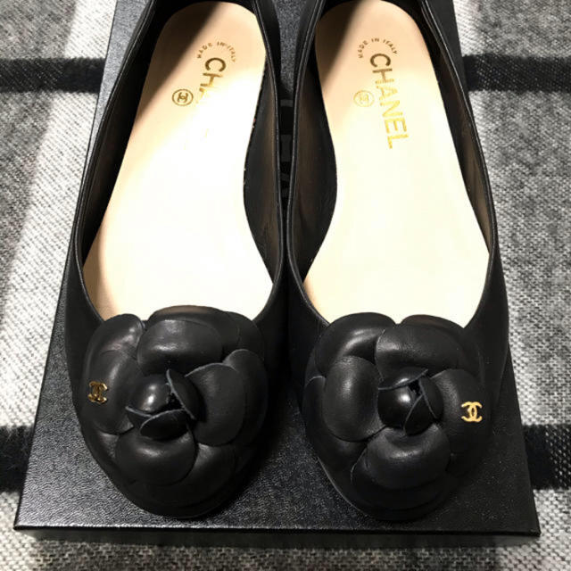 値下げ！CHANEL カメリア　パンプス　37