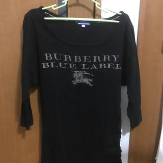 バーバリーブルーレーベル(BURBERRY BLUE LABEL)のバーバリーブルーレーベル　ビッグロゴ7部丈シャツ(Tシャツ(長袖/七分))