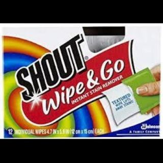 ジョンソン(Johnson's)のSHOUT wipe&Go　携帯用シミ取り(日用品/生活雑貨)