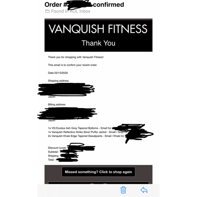 VANQUISH FITNESS EXODUS JOGGER GREY