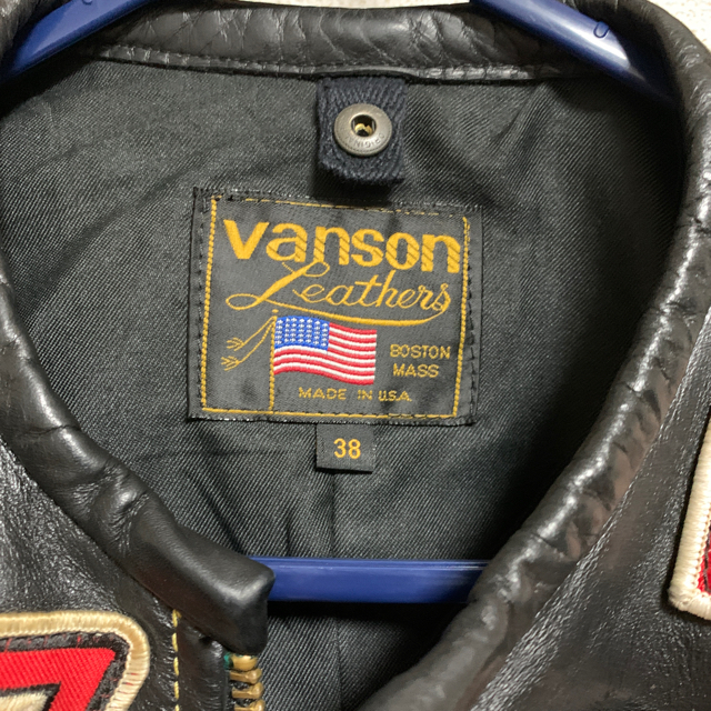 VANSON(バンソン)のUSA製　VANSON バンソン　ライダース ジャケット　シングル メンズのジャケット/アウター(ライダースジャケット)の商品写真