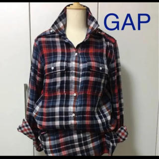 ギャップ(GAP)のチェックシャツ ギャップ GAP XXS ロング丈(シャツ/ブラウス(長袖/七分))