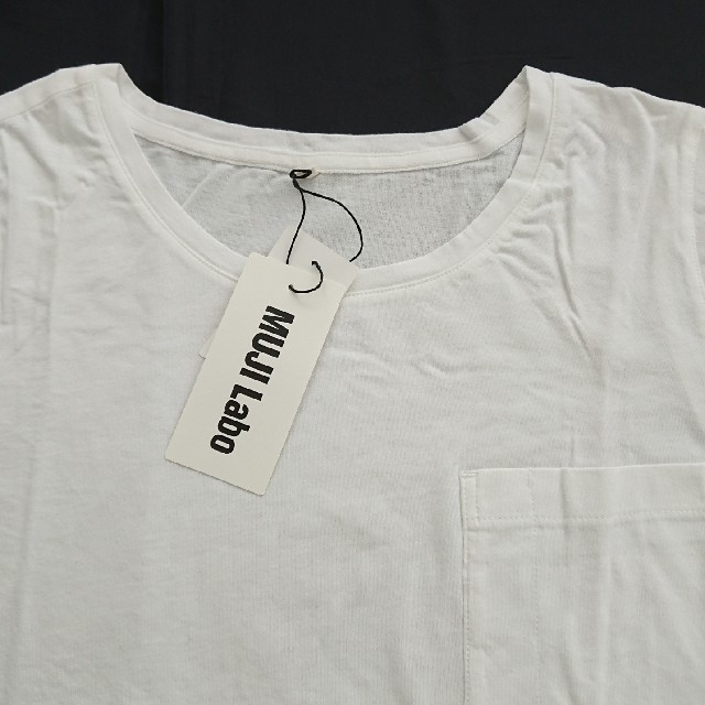 MUJI (無印良品)(ムジルシリョウヒン)の無印 MUJI Labo 七分袖 Tシャツ & ユニクロ Tシャツ 2点 レディースのトップス(Tシャツ(長袖/七分))の商品写真
