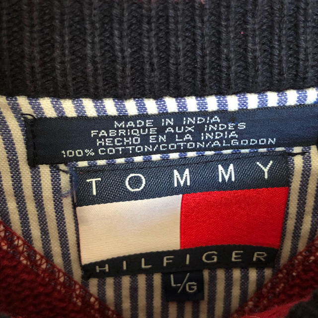 TOMMY HILFIGER(トミーヒルフィガー)の【激レア】トミーヒルフィガー ニット☆胸刺繍ロゴ有り☆オールドトミー☆90s メンズのトップス(ニット/セーター)の商品写真