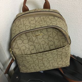 カルバンクライン(Calvin Klein)のCalvin Klein モノグラム リュック ミニリュック  ミニバッグ 美品(リュック/バックパック)