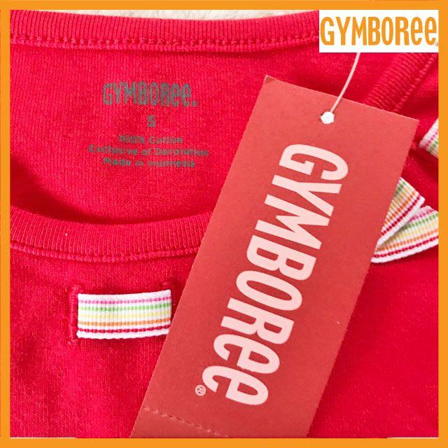 GYMBOREE(ジンボリー)の新品未使用 ジンボリー レッド×リボン タンクトップ 115cm 5 キッズ/ベビー/マタニティのキッズ服女の子用(90cm~)(Tシャツ/カットソー)の商品写真