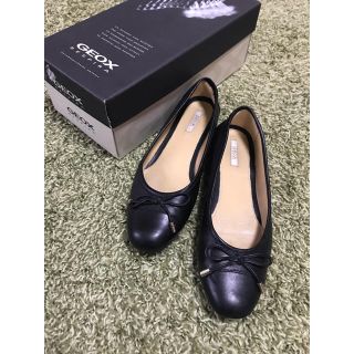 レペット(repetto)のGEOX パンプス 黒(バレエシューズ)