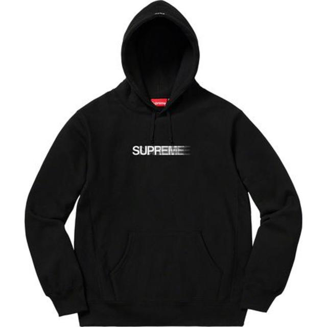 【黒S】Supreme Motion Logo Hooded