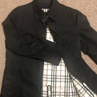 バーバリーブラックレーベル(BURBERRY BLACK LABEL)のBURBERRY コート ブラック 黒(ステンカラーコート)