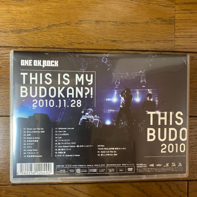 ONE OK ROCK(ワンオクロック)のONE OK ROCK/THIS IS MY BUDOKAN?!2010.11… エンタメ/ホビーのDVD/ブルーレイ(ミュージック)の商品写真